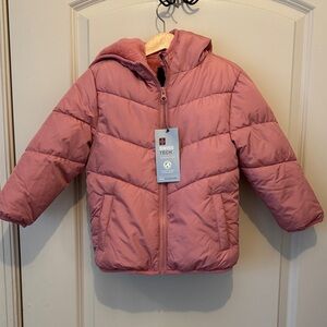 Swiss Tech Kids Rose Pink Puffer Coat